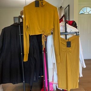 NBD sweater skirt set